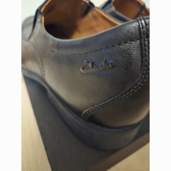 Clarks Men's Whiddon Step Black Leather Loafer US Sz 11 Great Preowned Condition - Picture 7 of 9